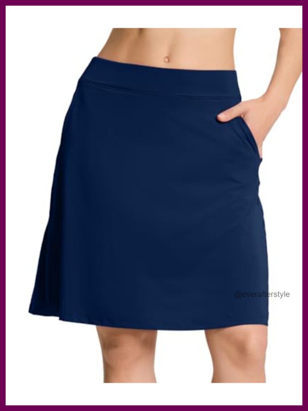 Yogipace Women's 20" Knee Length Golf Skort with 4 Pockets